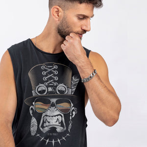 Burning Mon Grey Sleeveless | Available only in S