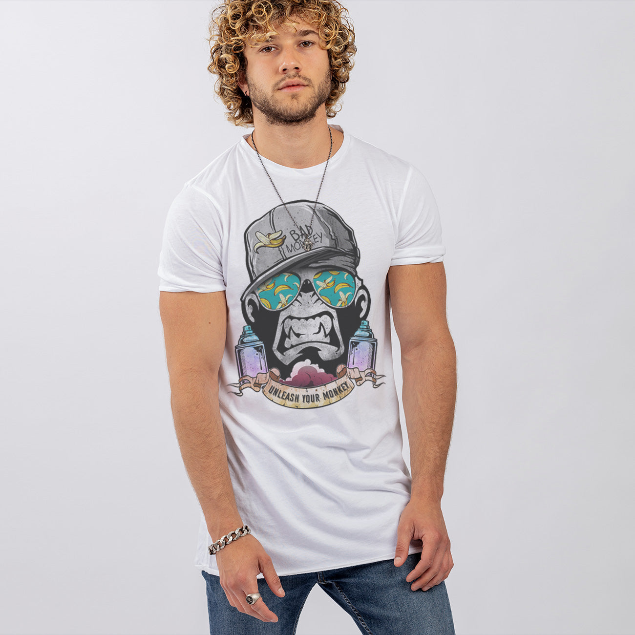 Street Monkey Black Tshirt | Available only in S