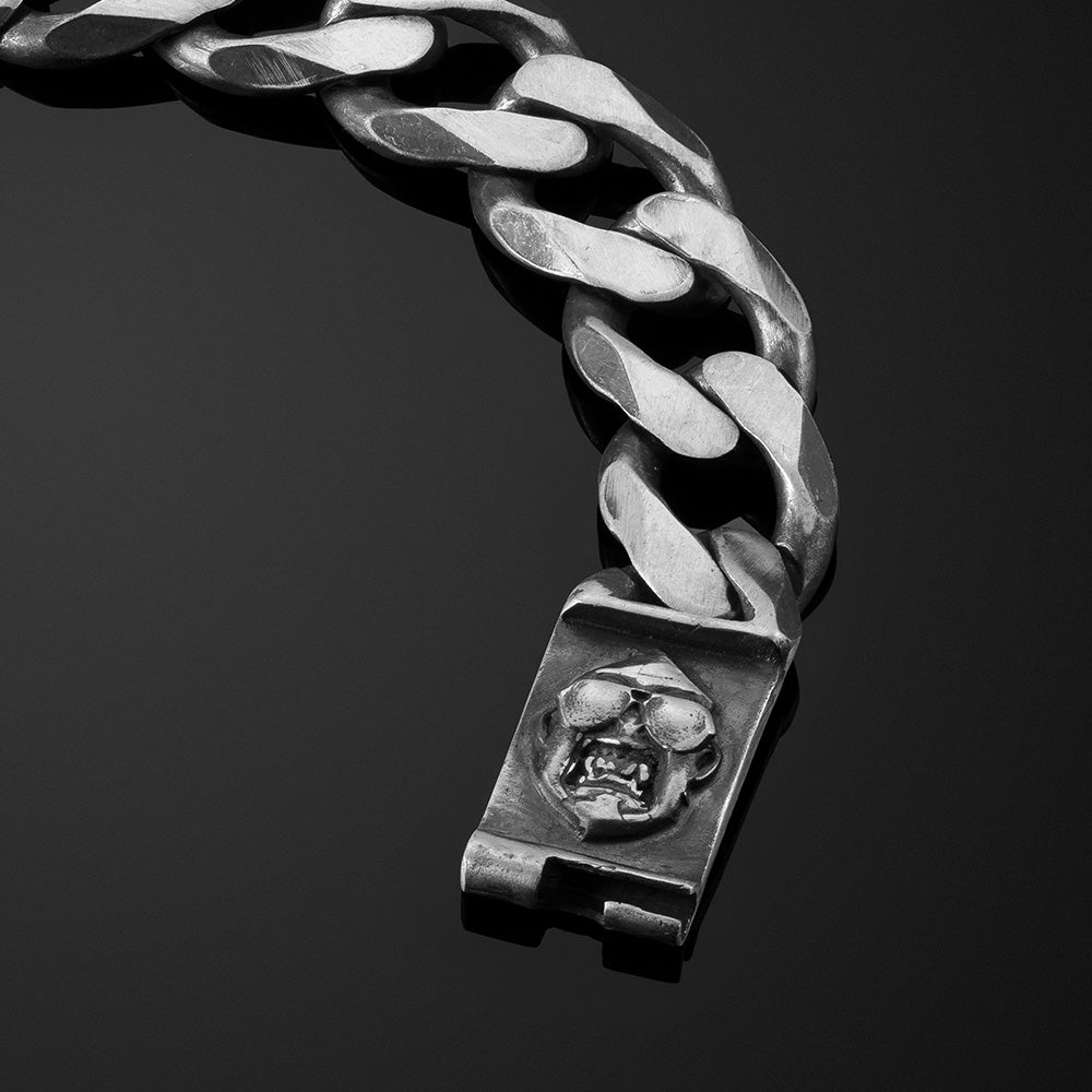 Bad Monkey Big Silver 925 Links Bracelet