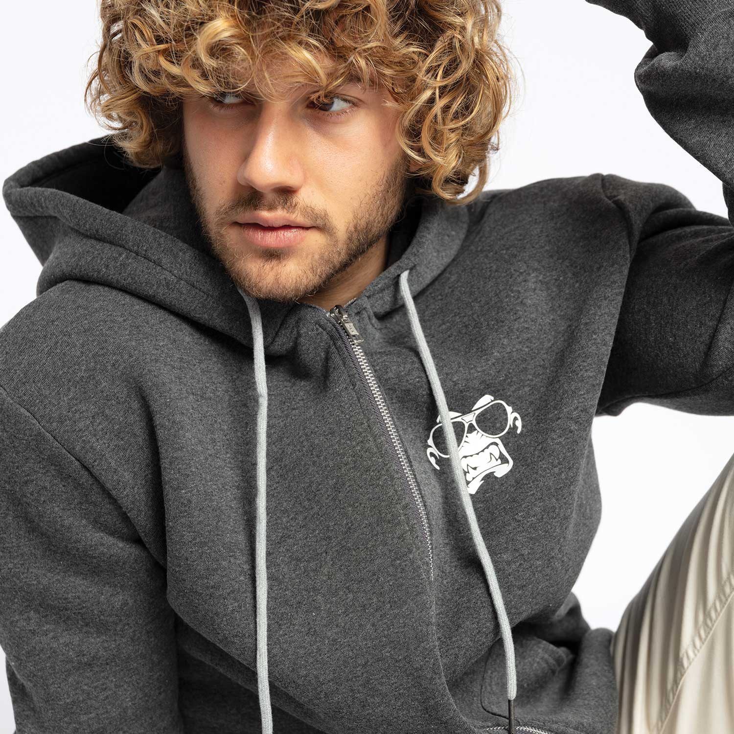 Joker Jim Grey Hoodie