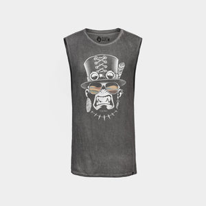 Burning Mon Grey Sleeveless | Available only in S