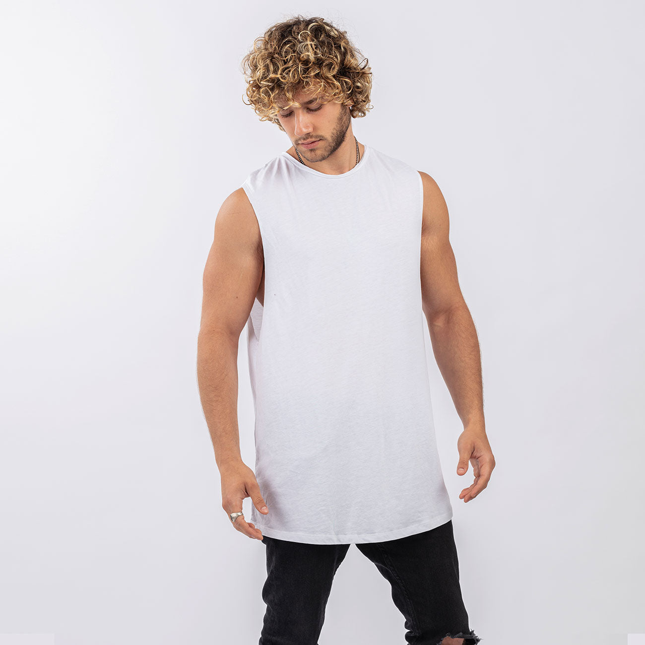 White Sleeveless